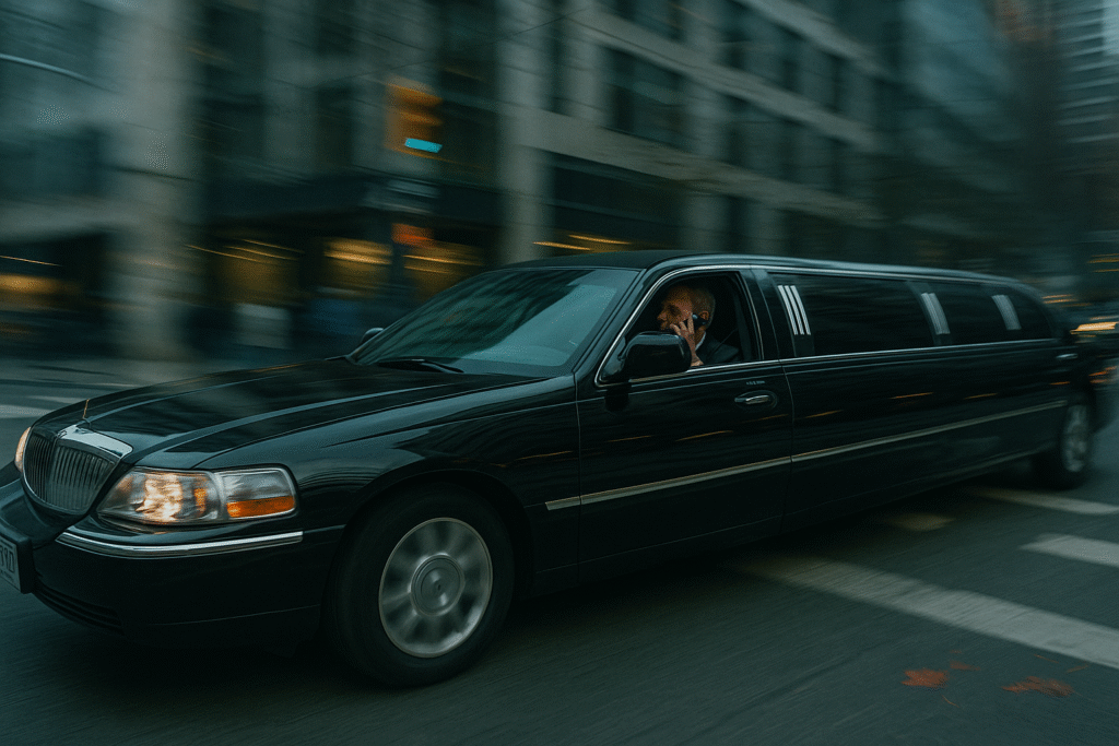 limo driver distracted driving